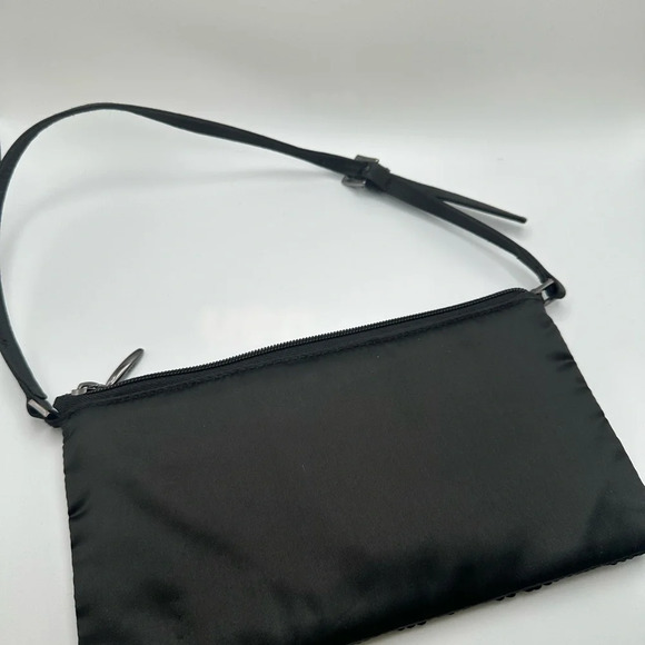 SPRIT Black Sequins Shoulder Handbag Vintage - Picture 2 of 7